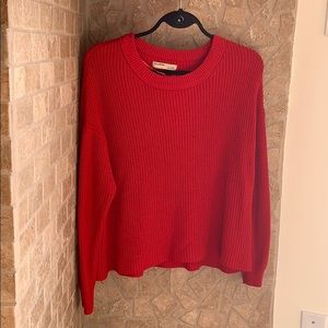 NWOT - Red Pull&Bear Knit Sweater